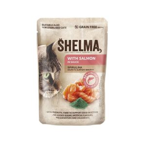 Shelma Pouch Fillets Salmon/Spirulina 85gr