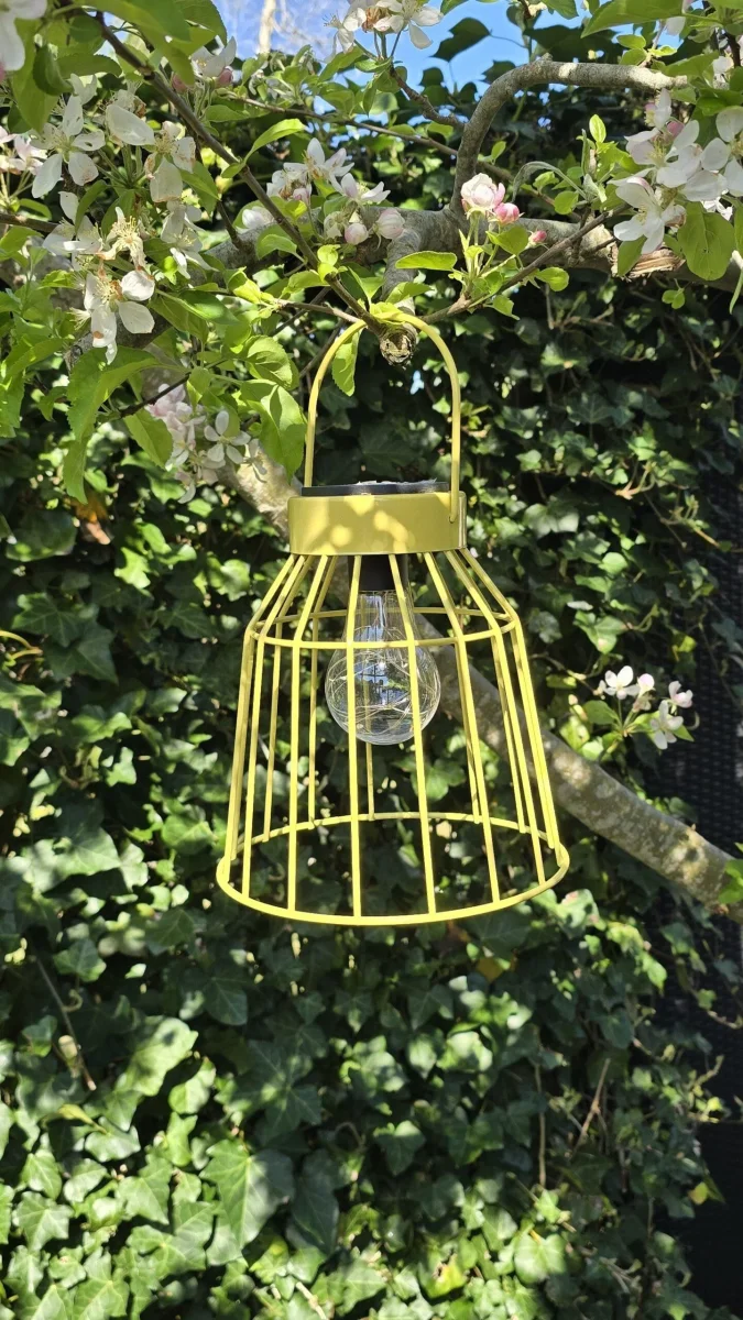 Hanglamp LED solar Siena geel - Afbeelding 2