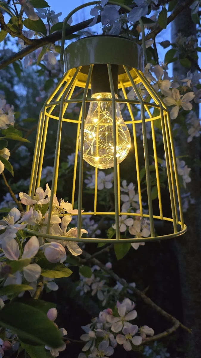 Hanglamp LED solar Siena geel - Afbeelding 4
